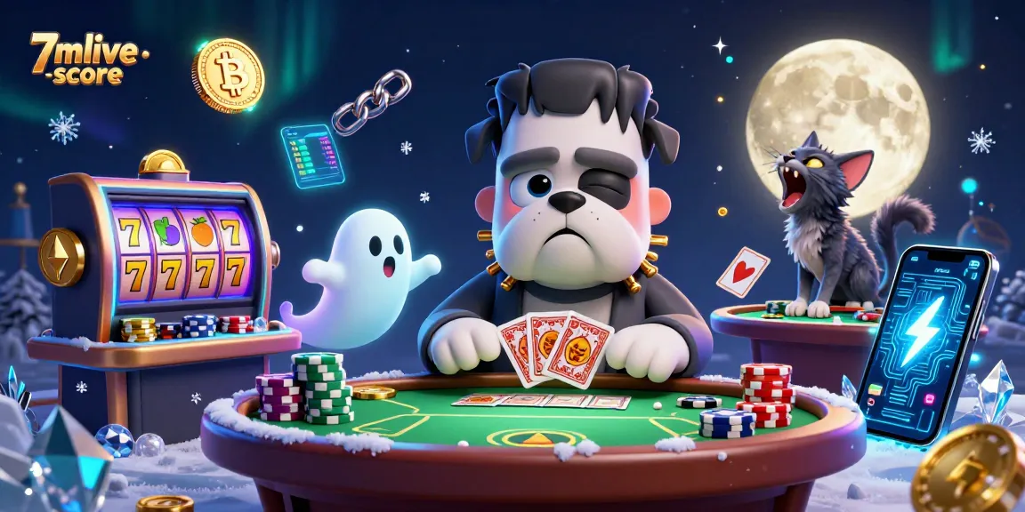 Experience the thrill with 7mlive-score in a lively casino scene featuring unique characters and interactive gameplay.