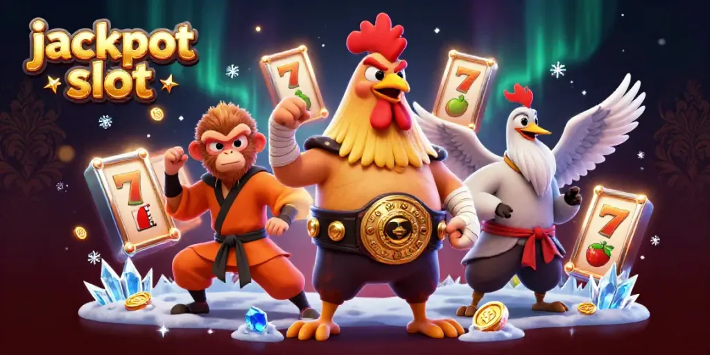 Engage with the thrilling jackpot slot experience featuring vibrant characters and dynamic elements.