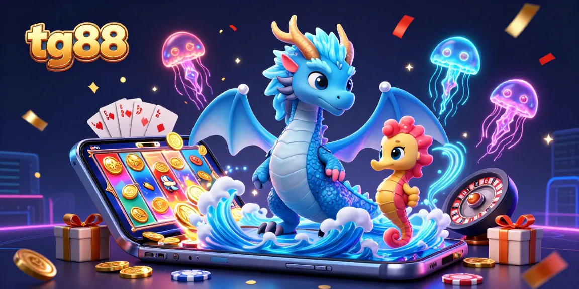 Experience thrilling gaming at tg88 with an immersive dragon and vibrant casino elements.
