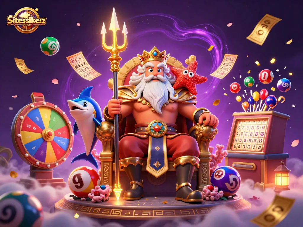 Engage with siteslikestakeus through vibrant gaming elements and energetic characters in a sweeping digital illustration.