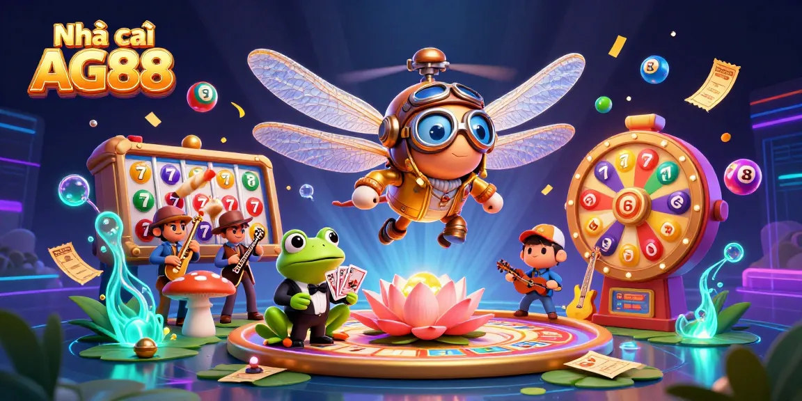 Experience Nhà cái AG88's vibrant casino scene with lively characters and exciting gaming elements!