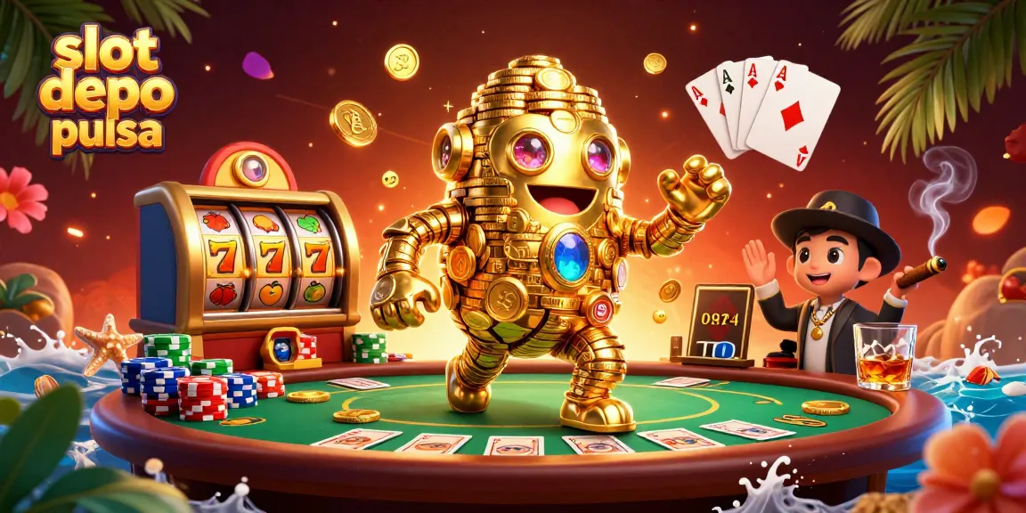 Experience thrilling gameplay with slot depo pulsa and dynamic casino elements glowing vividly.