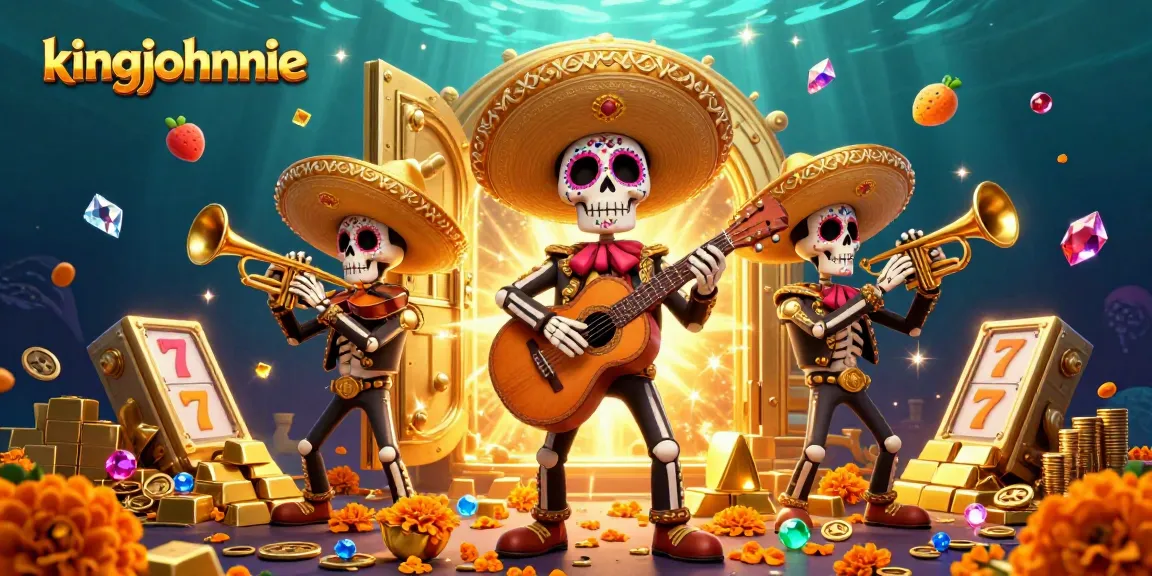 Experience thrilling gameplay at kingjohnnie with colorful mariachi characters and glittering casino treasures.