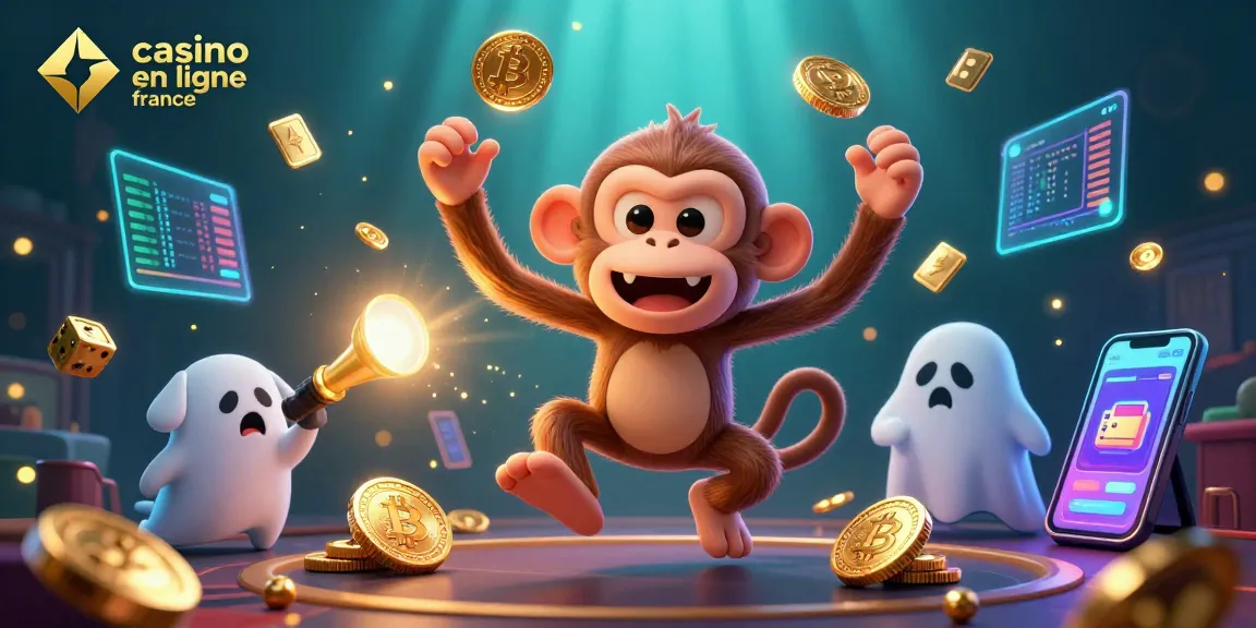 Découvrez l'univers du casino en ligne France avec des personnages ludiques et des éléments crypto captivants.